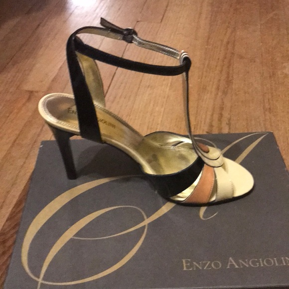 Enzo Angiolini Heels Ivory Multi - Picture 5 of 7
